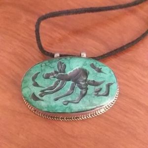 Carved Gemstone Necklace